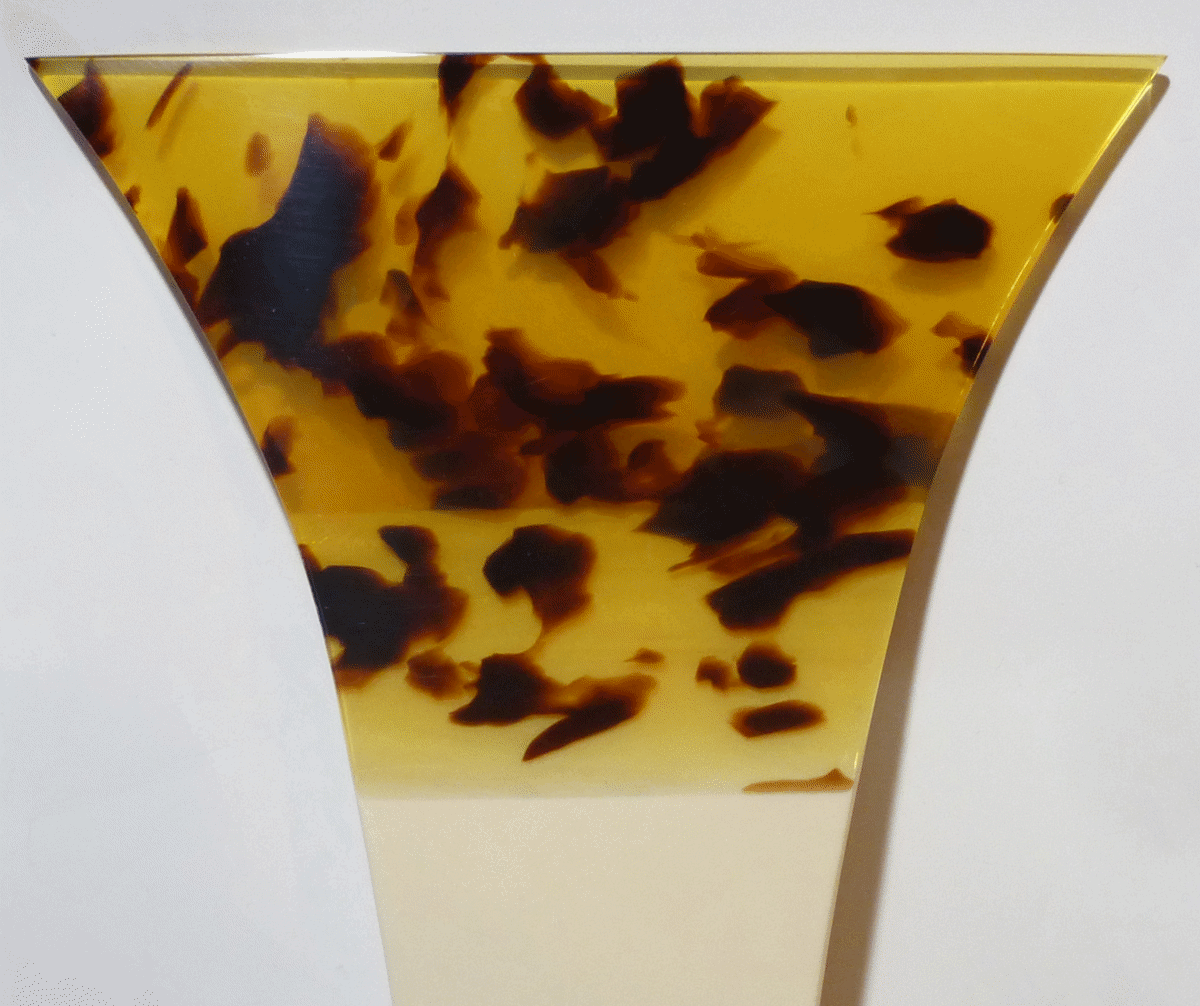 津軽撥 ふじ印 鼈甲撥 三味線バチ 木製 黒茶グラデーション 津軽撥