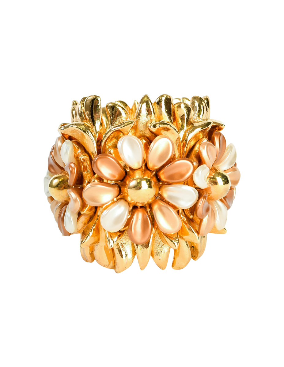 Alexis Lahellec Vintage 1980s Rare Outstanding Statement Flower