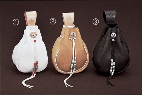 革製品・革財布のビーズ屋公ちゃん｜しか革チョークポーチ