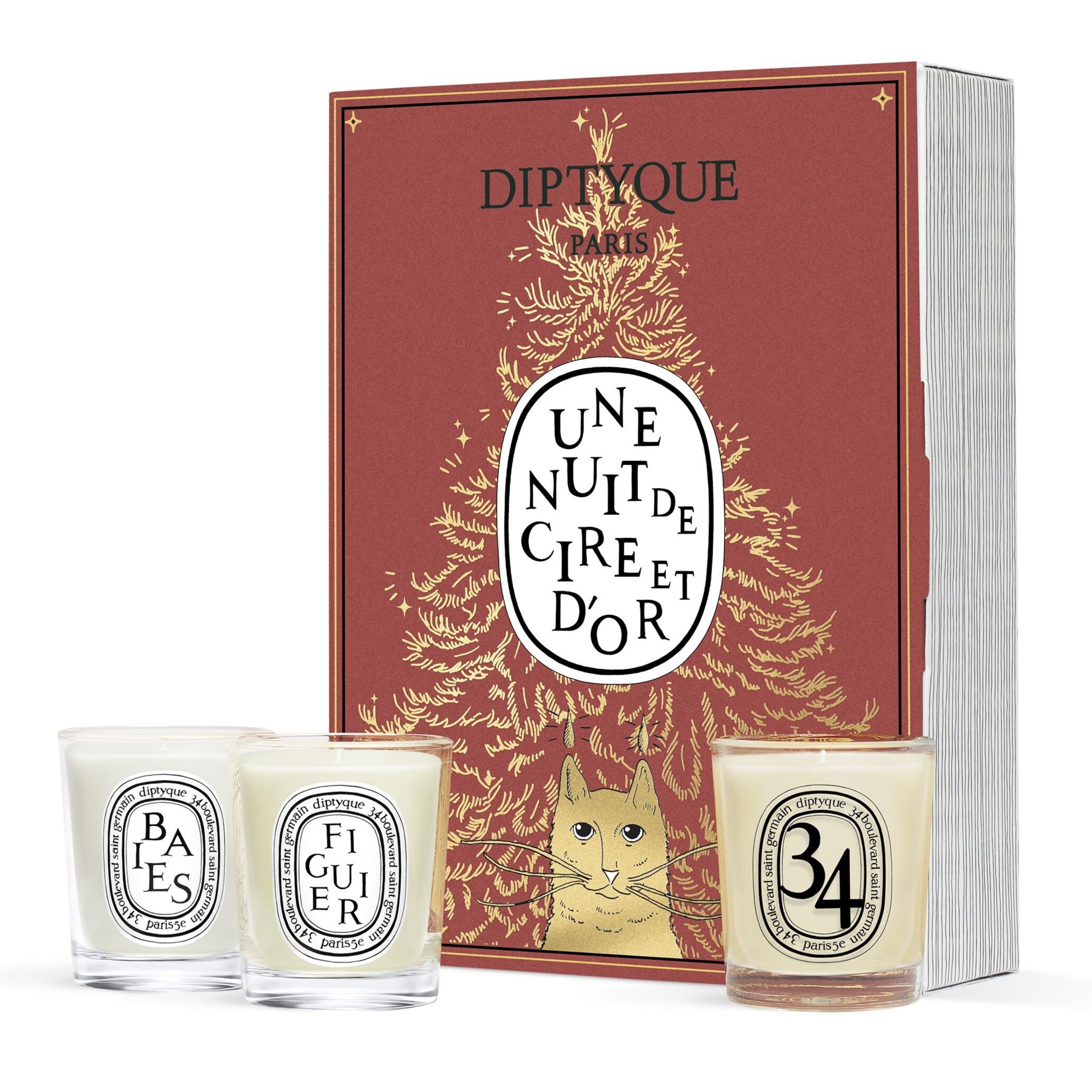 Diptyque - Holiday Surprise Book 3 Mini Candle Gift Set | Candle