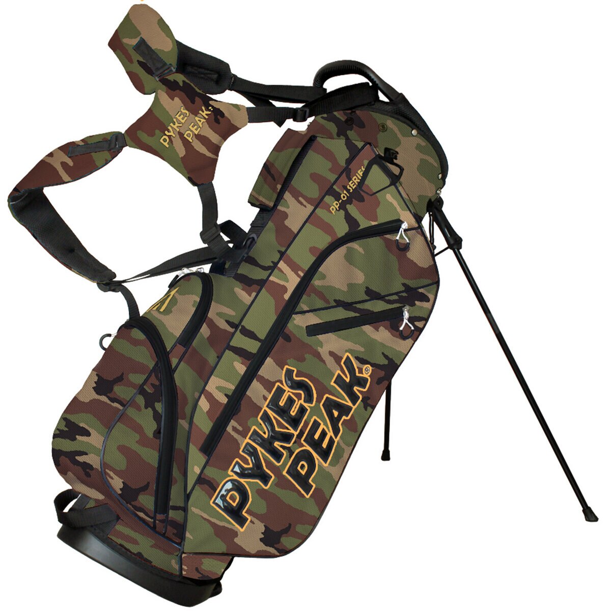 パイクスピーク スタンド式 キャディバッグ 413 カモフラージュ