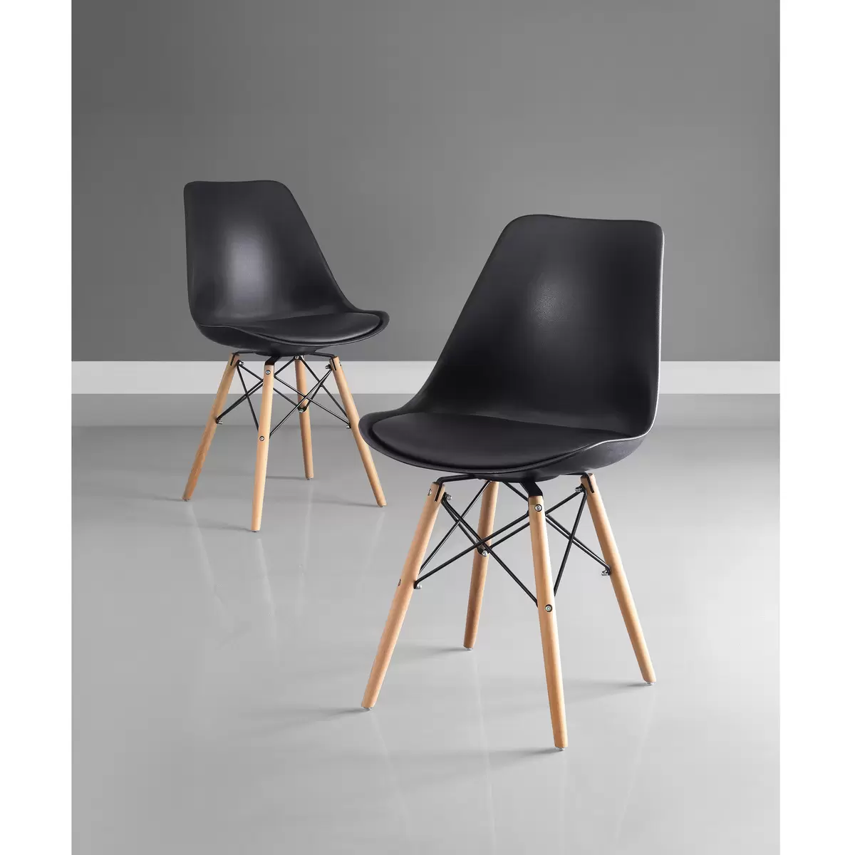 Bayside Furnishings アクセントチェアー 2脚セット ブラック | Costco