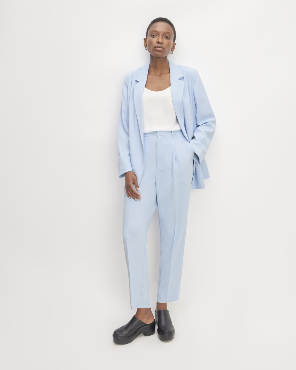 The Japanese GoWeave Way-High® Tapered Pant | Chambray Blue – Everlane