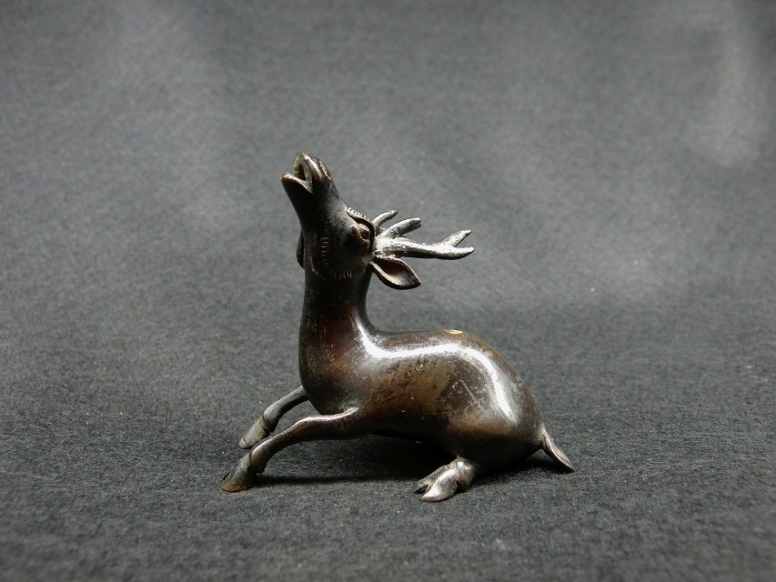 古美術 川﨑 - 古銅鹿水滴 | 古美術品専門サイト fufufufu.com