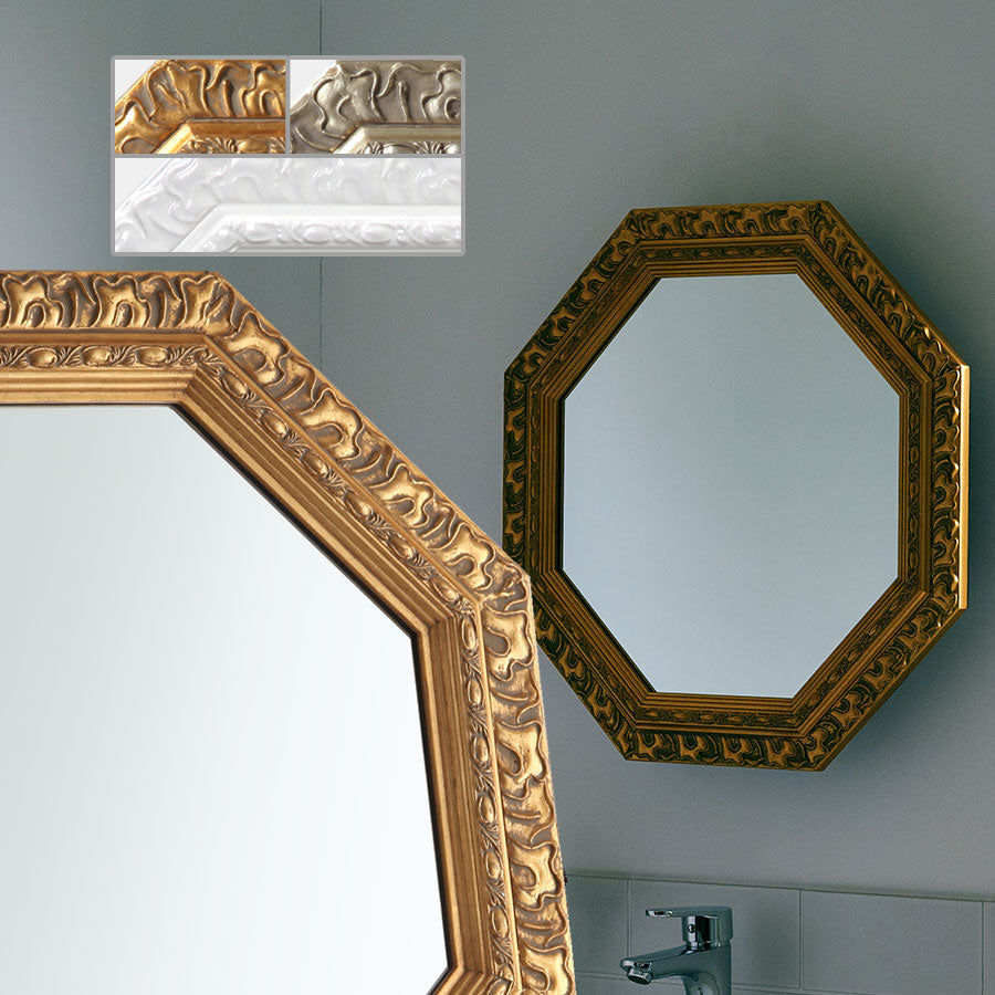 アンティーク調ミラー 八角 ミラー ドレッサー おしゃれ ぼん家具