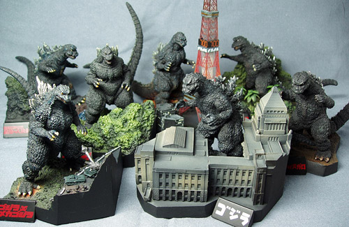 内袋未開封品】名鑑シリーズ ゴジラ全集 フィギュア 4種 酒井ゆうじ