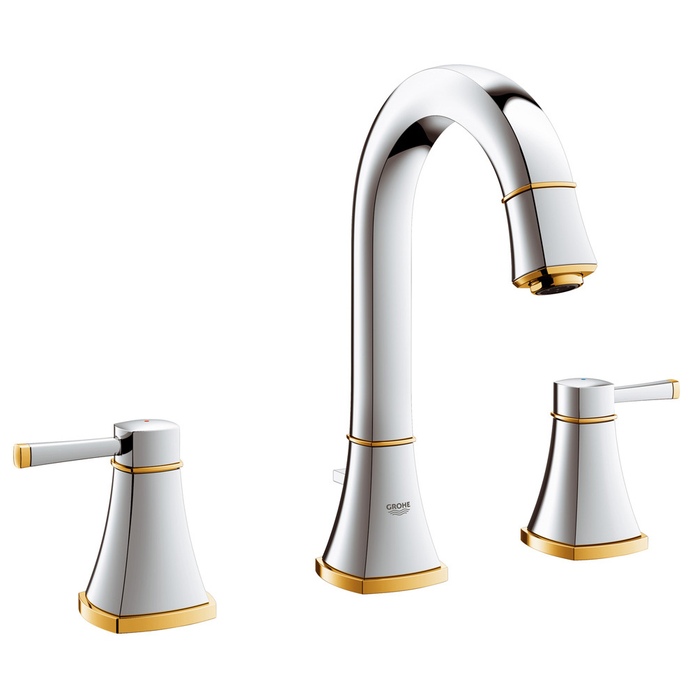 2ハンドル洗面混合栓(引棒付) クロームxゴールド｜製品情報｜GROHE