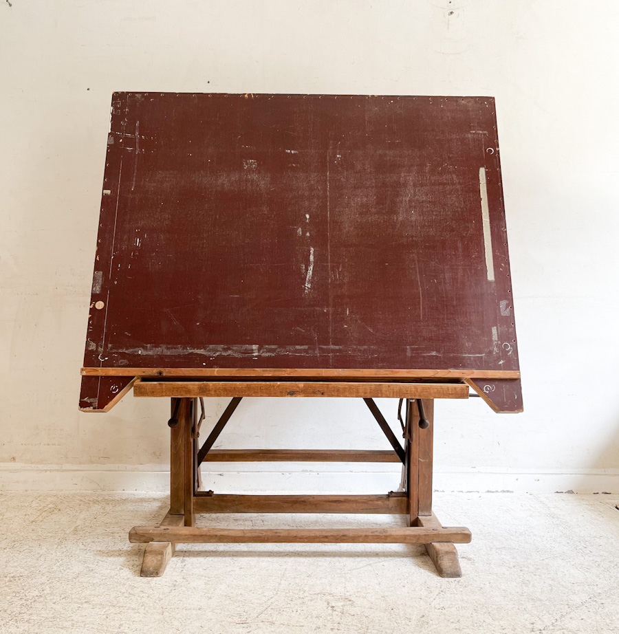 フランスアンティークドラフティングテーブル製図板( FA- ot 009)<span