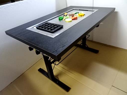 □071001-129□お好み焼きテーブル□タケウチ□鉄板テーブル□都市ガス