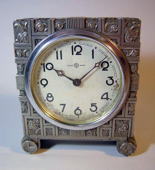 ジャンク・不動品】精工舎 TRADE MARK 8 DAY 置時計 アールデコ