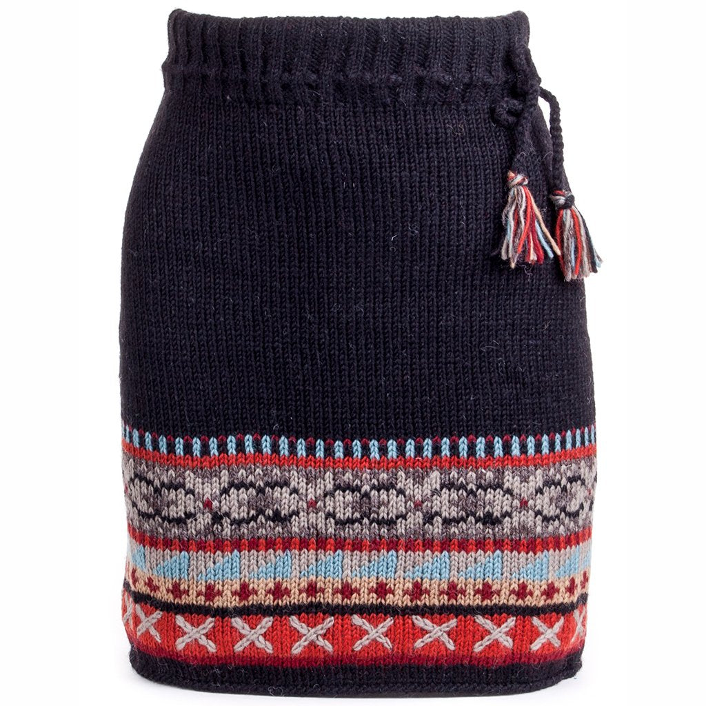 Kirstin Skirt - Fair Isle knitted wool skirt – Lost Horizons CA