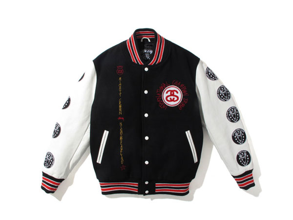 Stussy x Nine Rulaz Line x Mighty Crown Varsity Jacket (LIFE