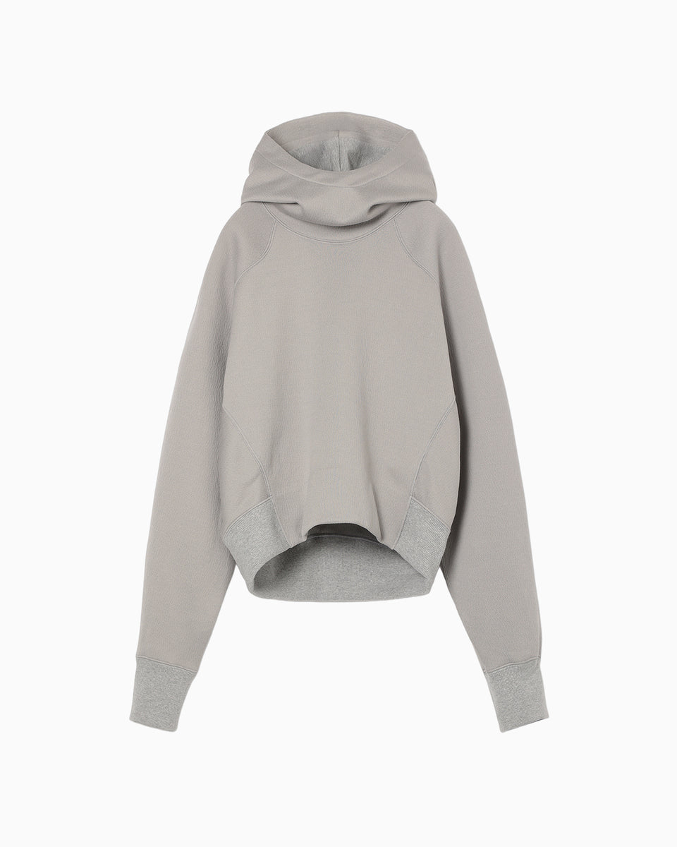 Double Face Jersey Relaxed Hoodie - grey - Mame Kurogouchi