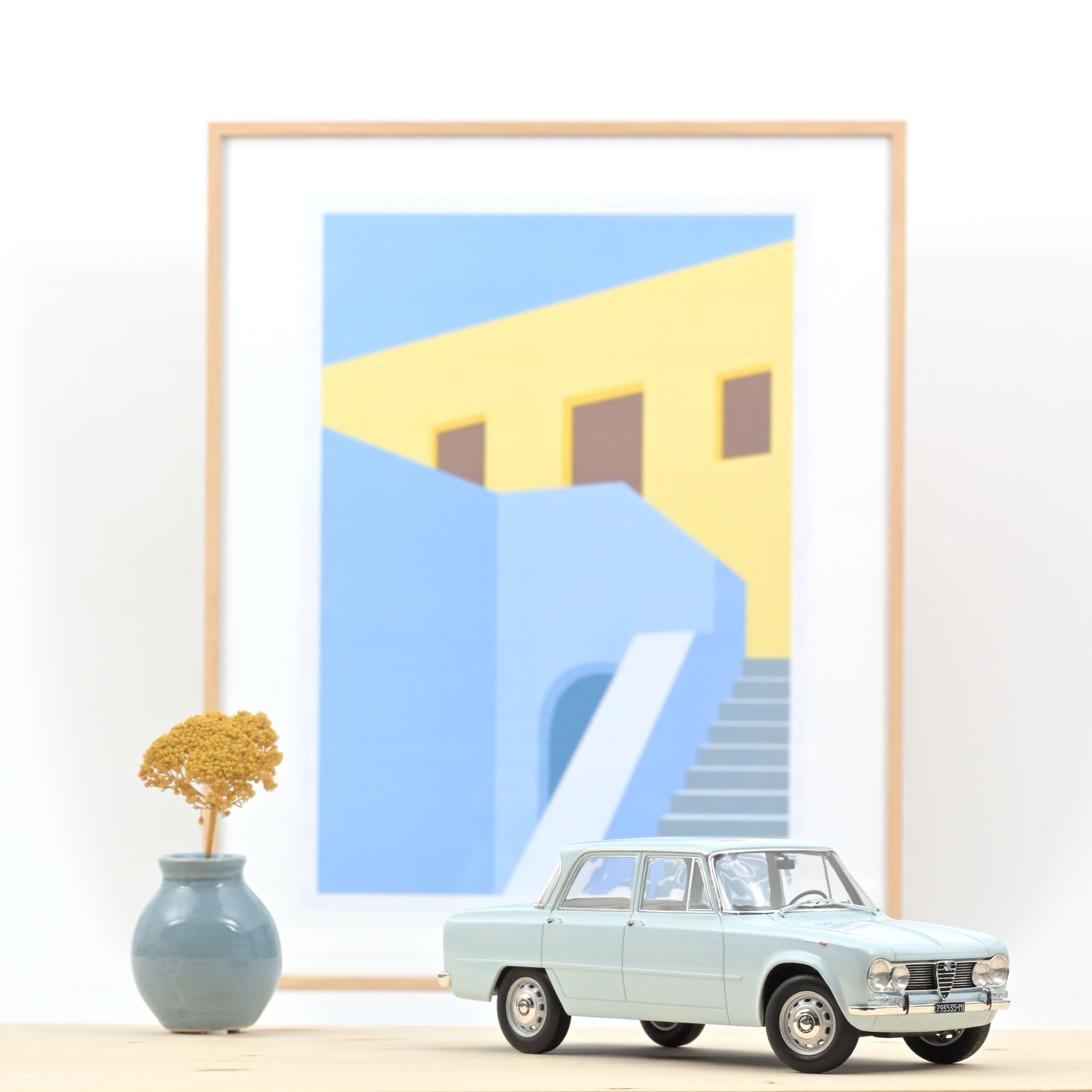 Alfa Romeo Giulia TI 1964 Light Blue 1:18 - 200pcs – Norev