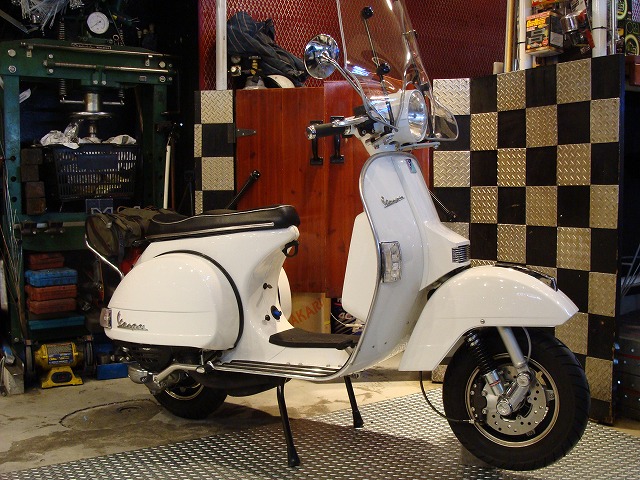 vespa px lmlスターデラックス用チューブレスアルミホイール2本セット