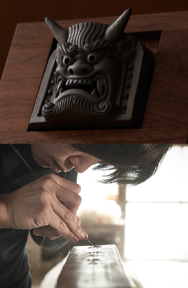 鬼瓦　鬼瓦家守 三面鬼面　新東株式会社 a-01_c6a09060-324f-4bdc-abb3-