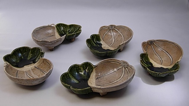 寺田美山 三代 織部焼 花立 手桶 Yahoo!オークション -「寺田美山」の