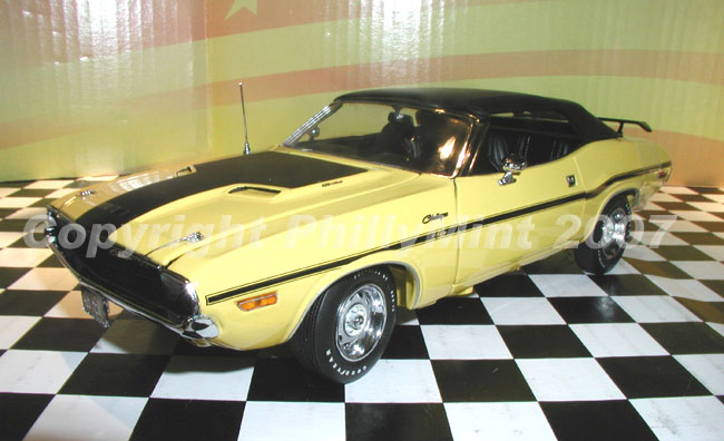 PhillyMint-Franklin Mint 1970 Dodge Challenger R/T 426 Hemi Yellow