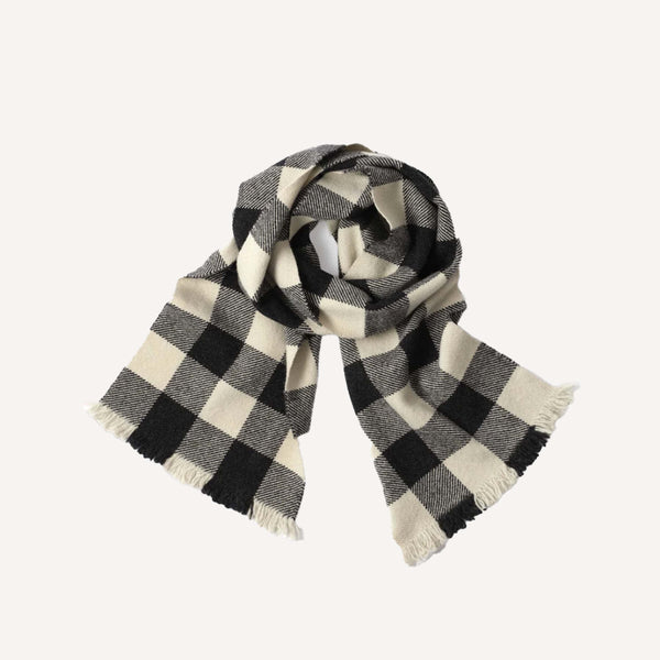 MARGARET HOWELL OVERSIZED GINGHAM SCARF – PLAIN GOODS