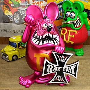 セール ラットフィンク フィギュア 艶メタリックピンク＆メタリック