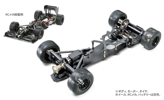 タミヤ F1シャーシ F201 希少ミシュランタイヤ付き タミヤ F1シャーシ