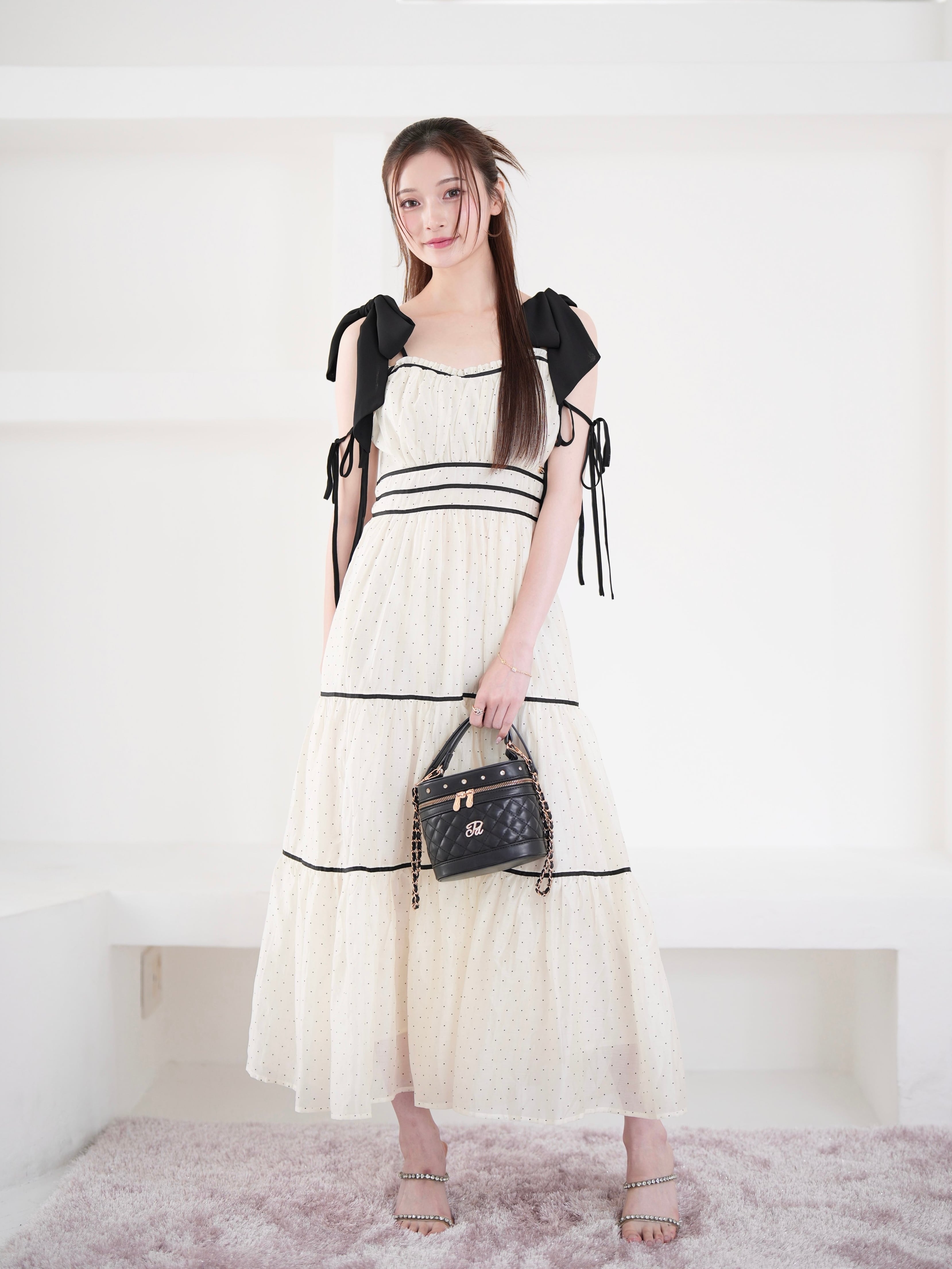 dot chiffon onepiese – ROUGE by POMME d'amour