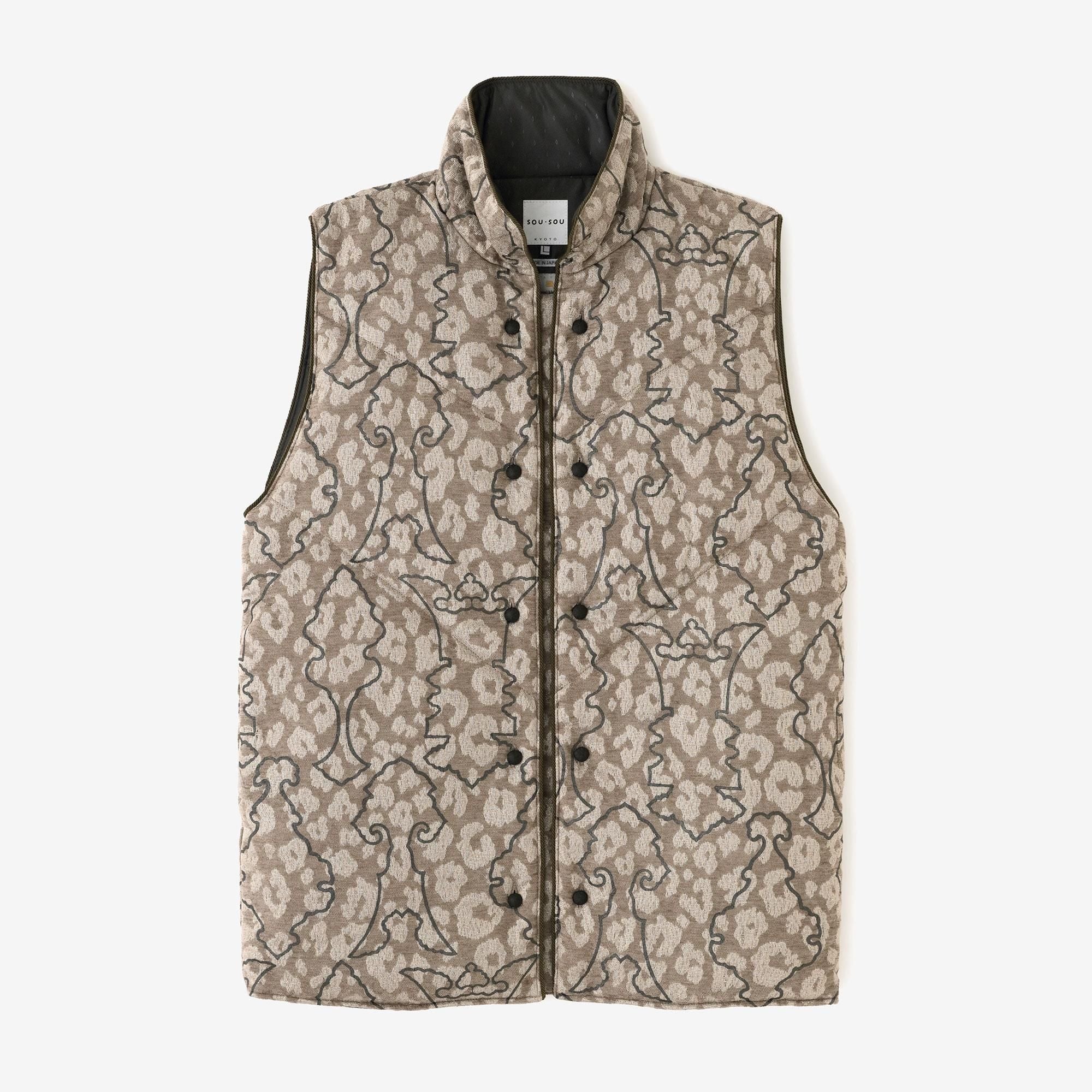 ツイード 陣羽織（じんばおり） 中綿袷（なかわたあわせ）／装飾金具