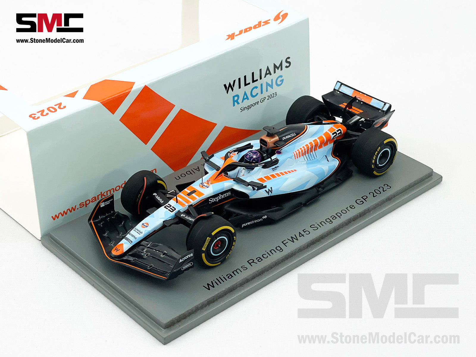 Williams F1 FW45 #23 Alexander Albon Singapore GP Special Livery