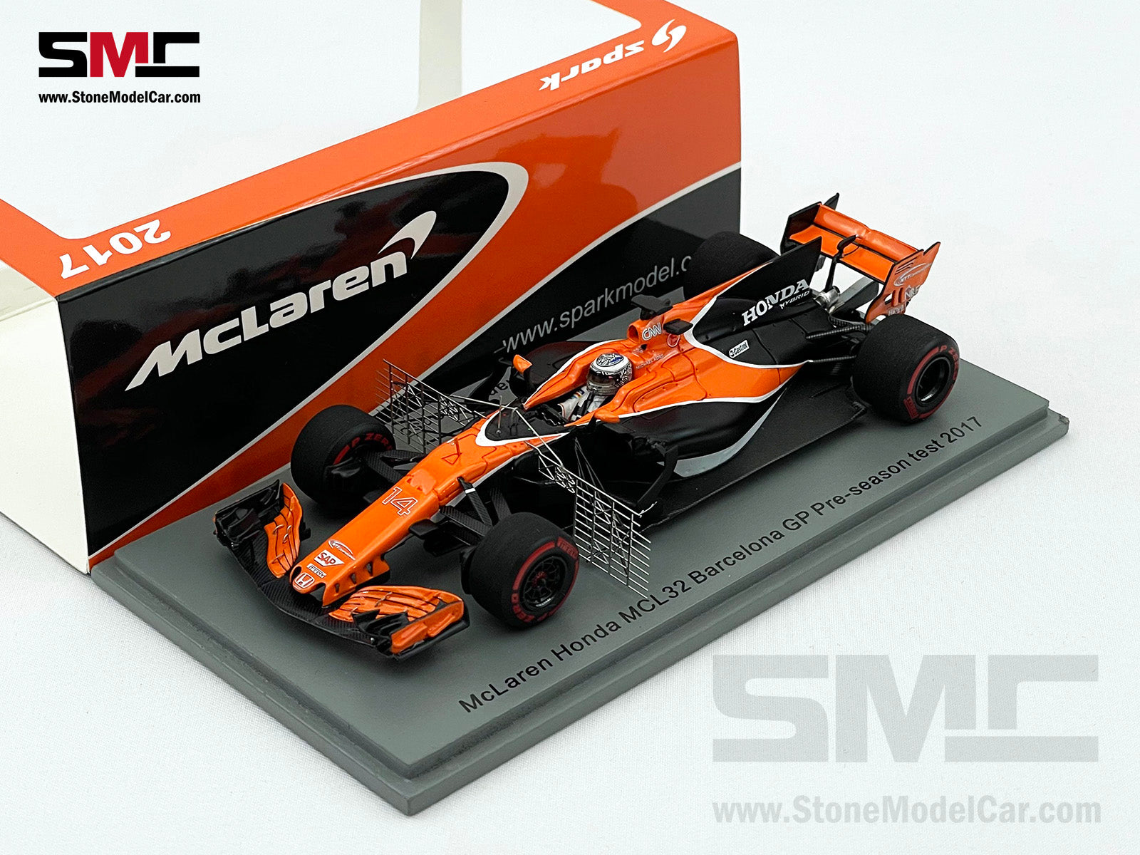 McLaren F1 MCL32 #14 Fernando Alonso Barcelona Aero Test 2017 1:43