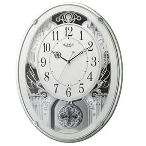 RHYTHM リズム 電波掛け時計 スモールワールドプラウド【4MN523RH05