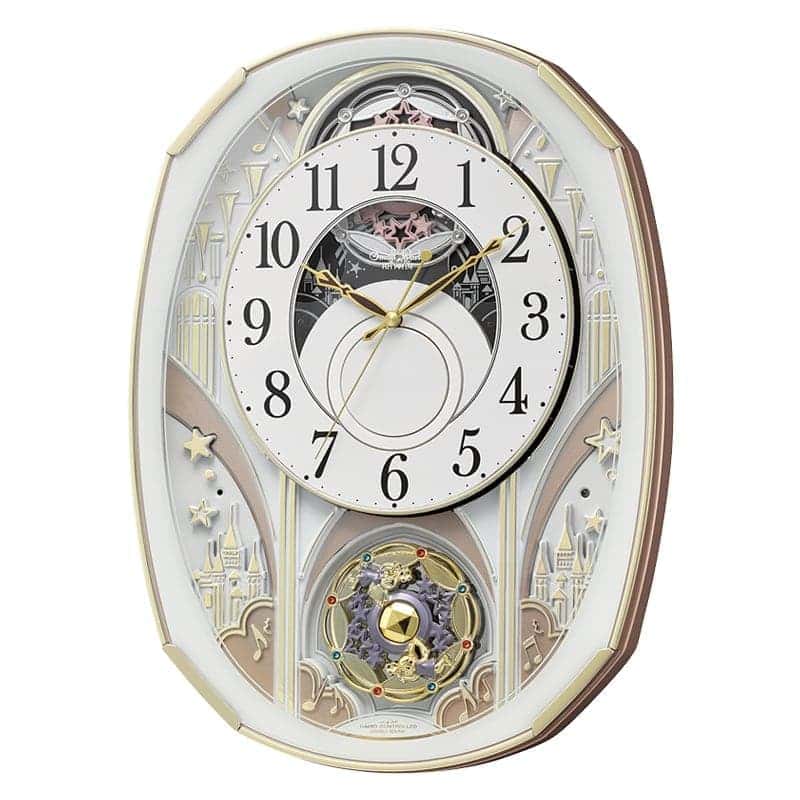 RHYTHM リズム SmallWorld 電波からくり掛け時計 スモールワールド