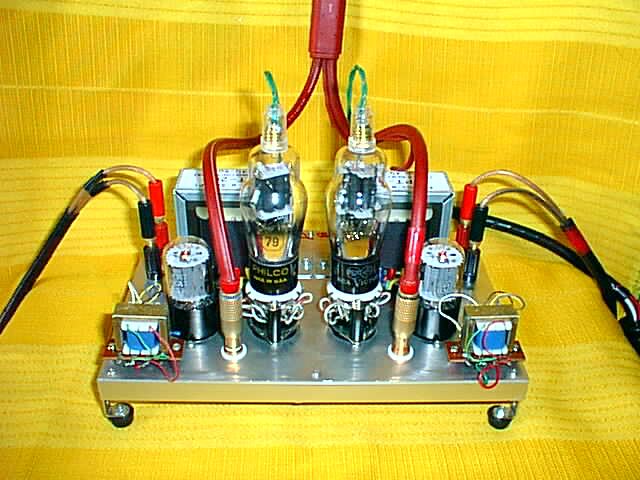 真空管ドリブン 6N7/6N6GT/79 B級 アンプ
