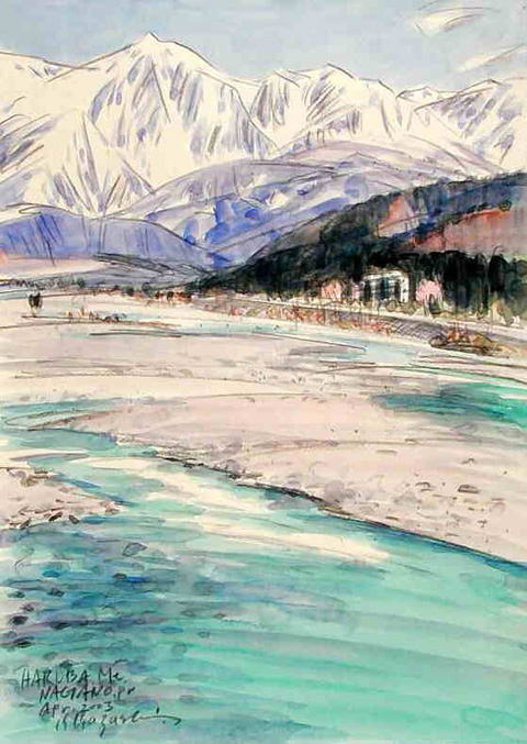 ヨーロッパの街並みスケッチ－安曇野の四季（2）