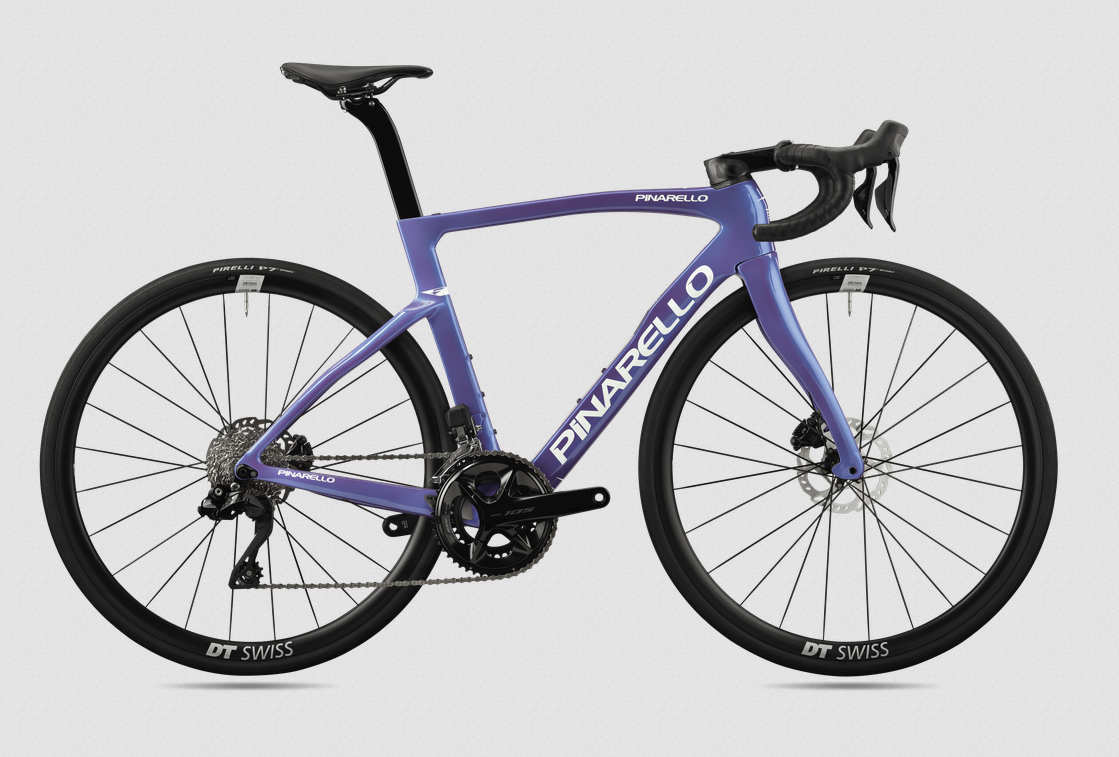 Pinarello F5 Disc cobalt blue - Größe: 46.5cm 105 Di2 DT Swiss