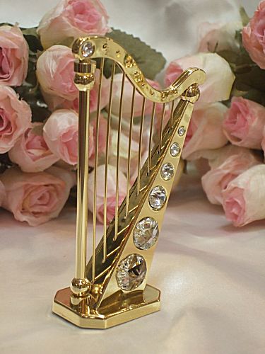 スワロフスキー クリスタル置物 ハープ スワロフスキークリスタル置物