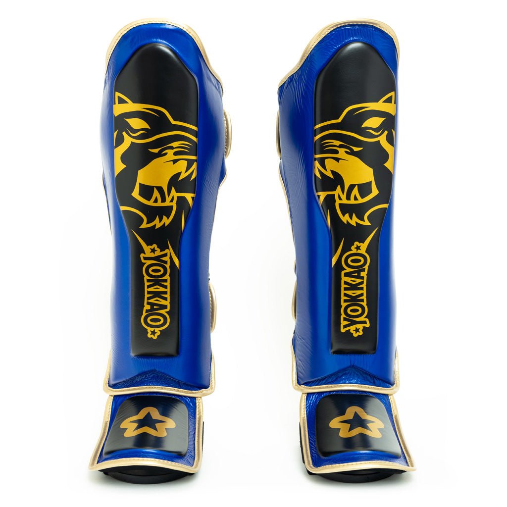 Original Shin Guards Gold - Premium Protection for Muay Thai | YOKKAO