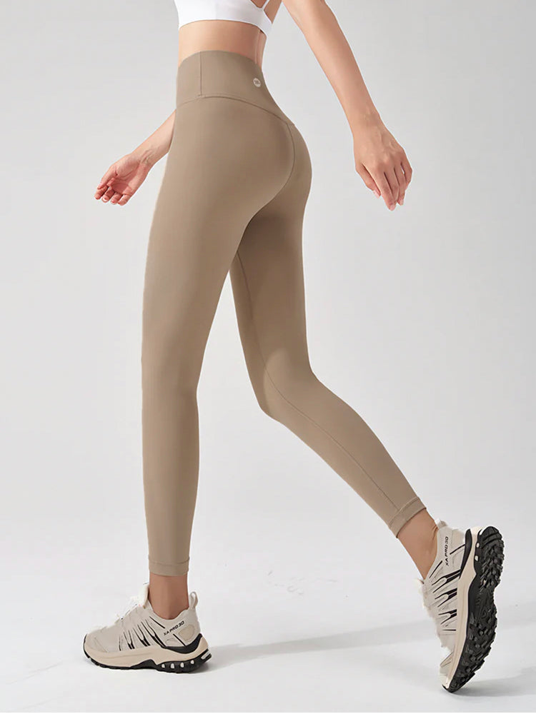 ハイウェスト LYCRA素材 ヒップアップ レギンス