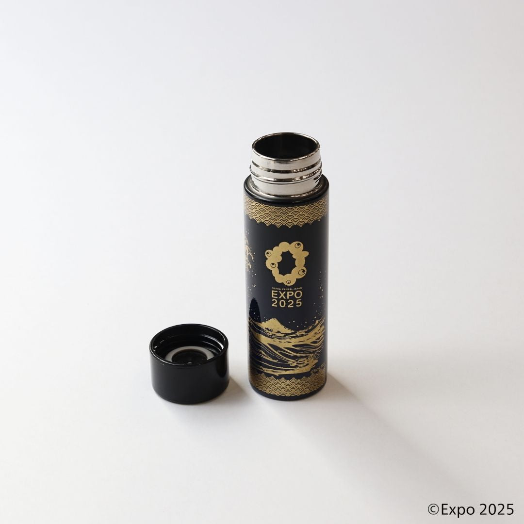 EXPO2025 山中塗 ステンレスボトル 黒×紺 – 47 TREASURE
