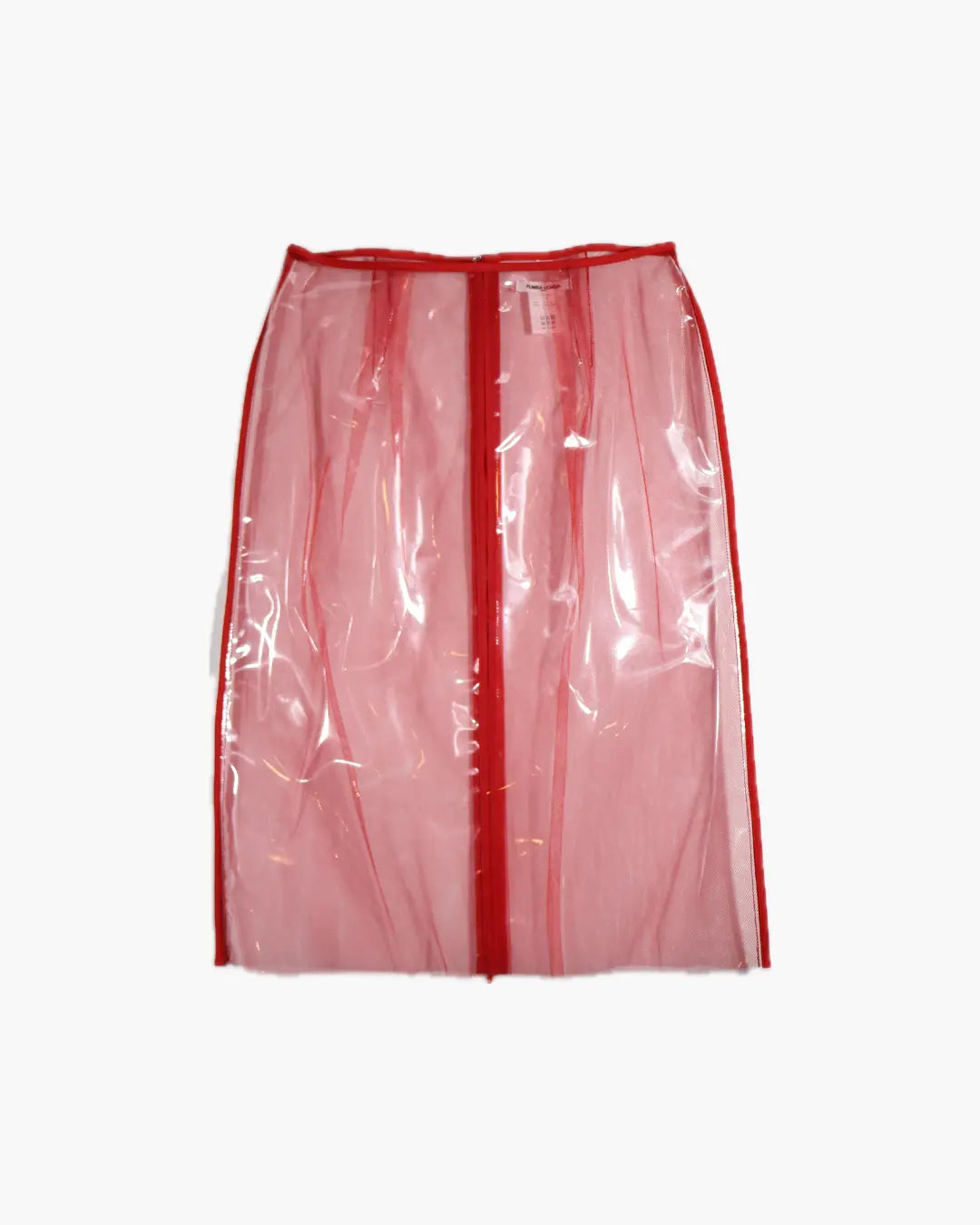 FUMIKA UCHIDA / VINYL TULLE ZIPPED MIDI SKIRT / RED - 601 | – 601