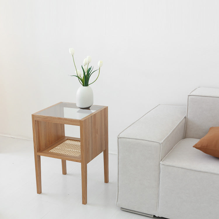 BENTAN ガラストップラタンサイドテーブル｜STBM5939RT – 1acspaces