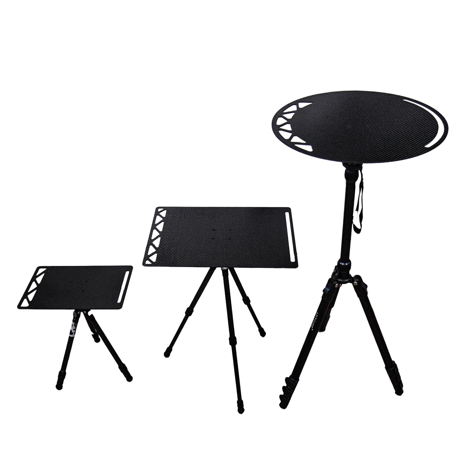 37campカーボンテーブルトップS、アクリル天板、三脚セット カーボン