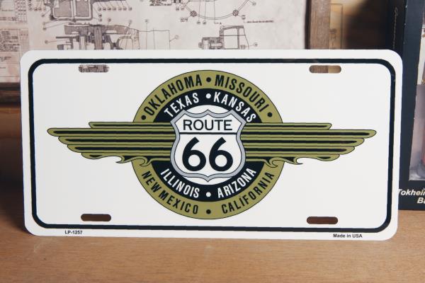 アメリカ雑貨通販 フィフティファイブ / ROUTE66 ロゴ プレート