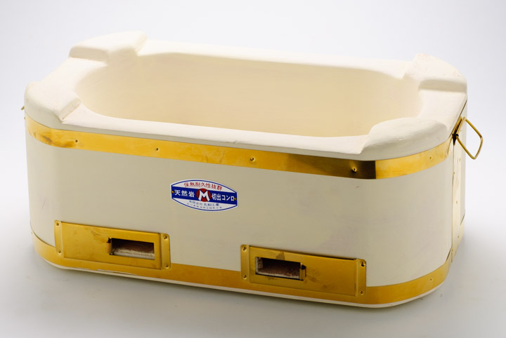 切出し 大判七輪 460*260*180 真鍮巻網付 丸和工業 | 能登の七輪の里