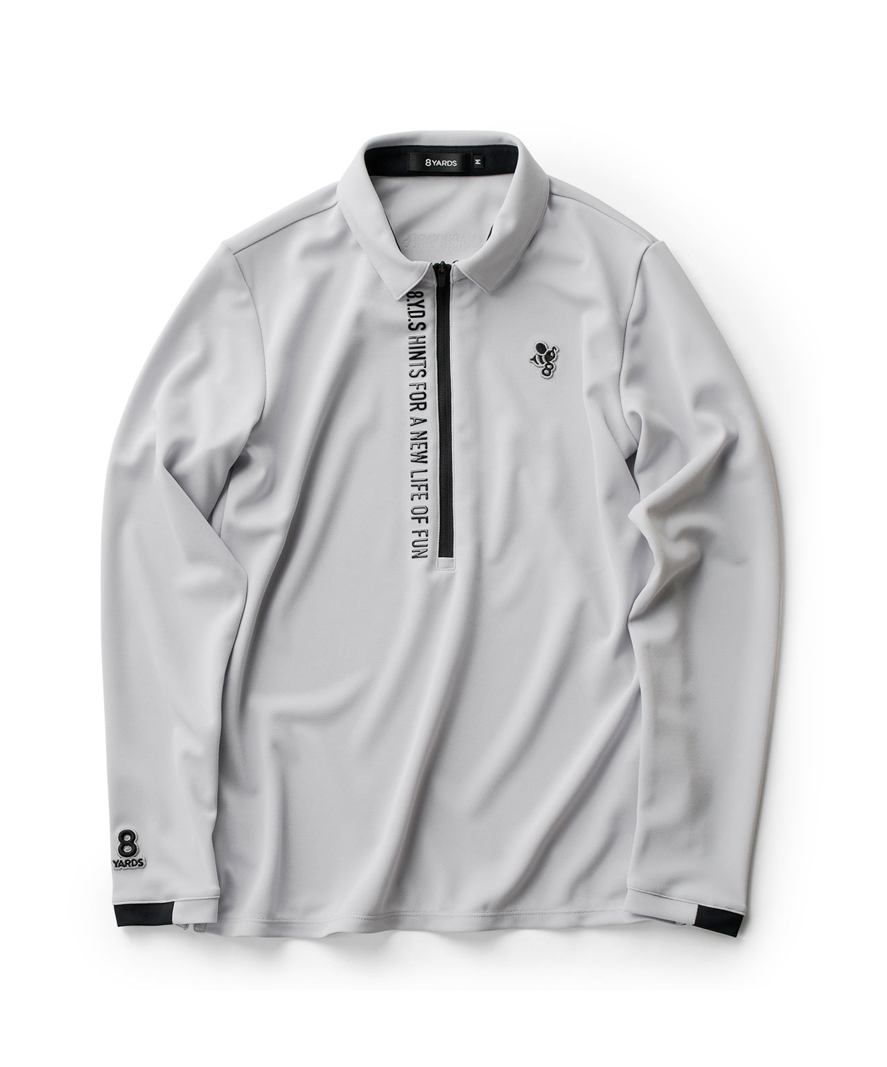 8YARDS / Half ZipUp LongSleeves | LightGray