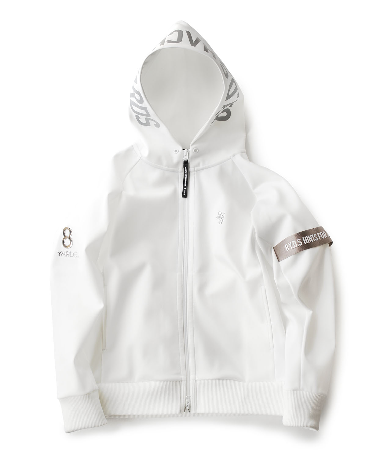 8YARDS / Women's BIG HOODIE | White