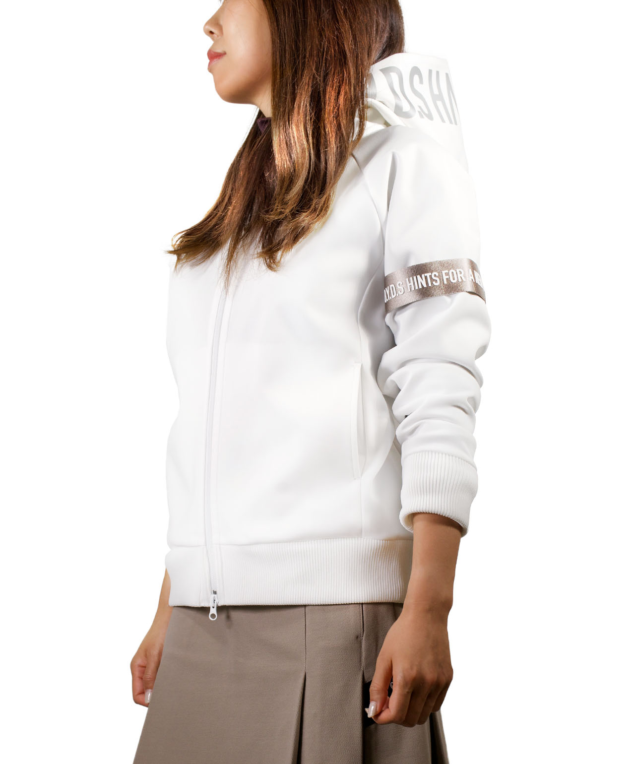 8YARDS / Women's BIG HOODIE | White