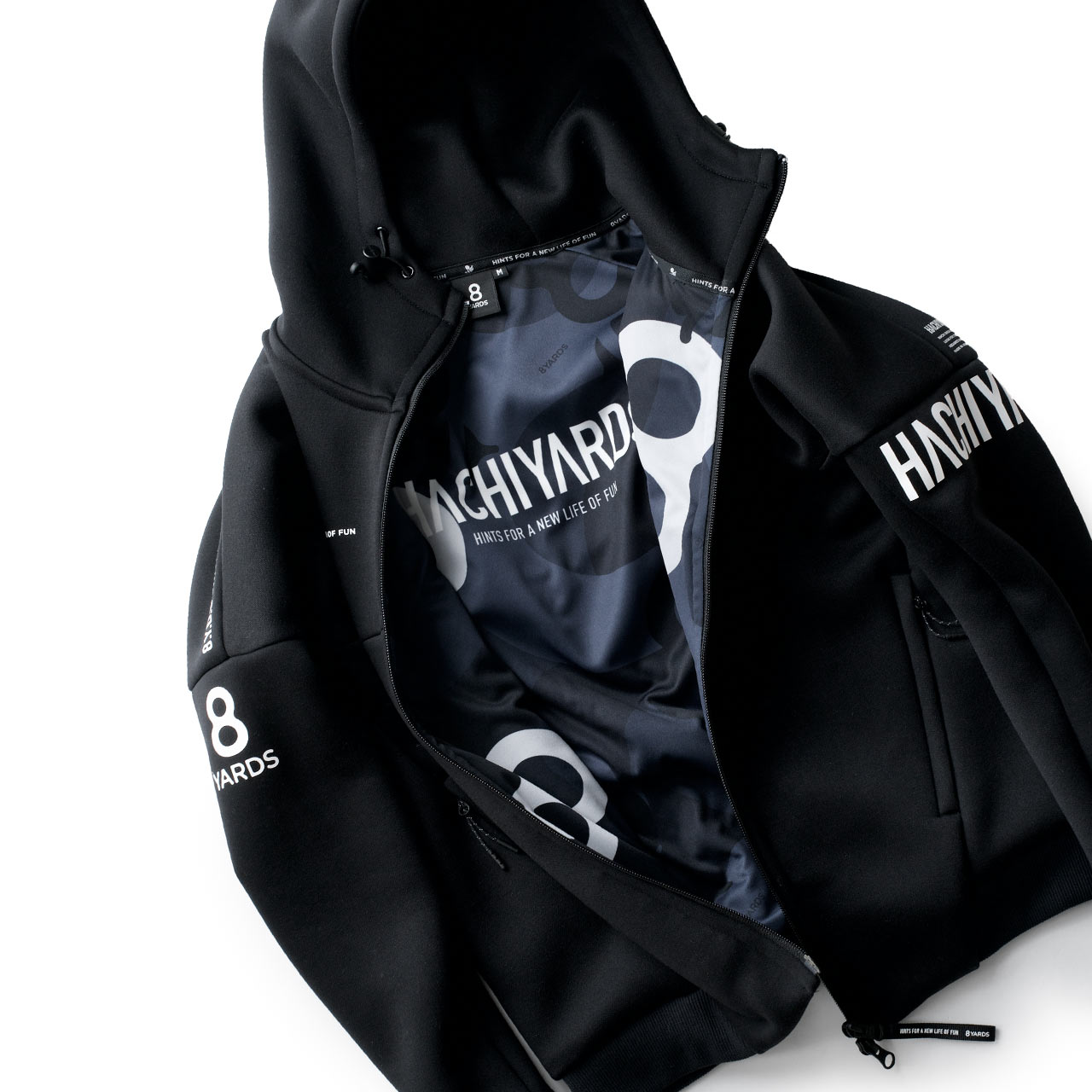 8YARDS / Tagline Hoodie 2G | Black