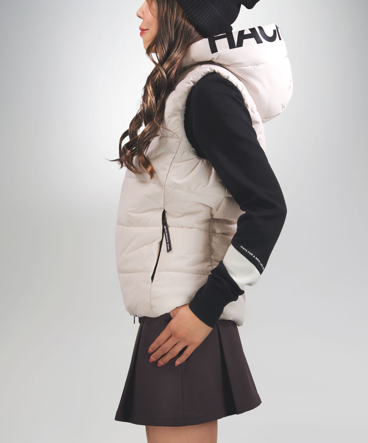 8YARDS / Women's BIG HOODIE VEST