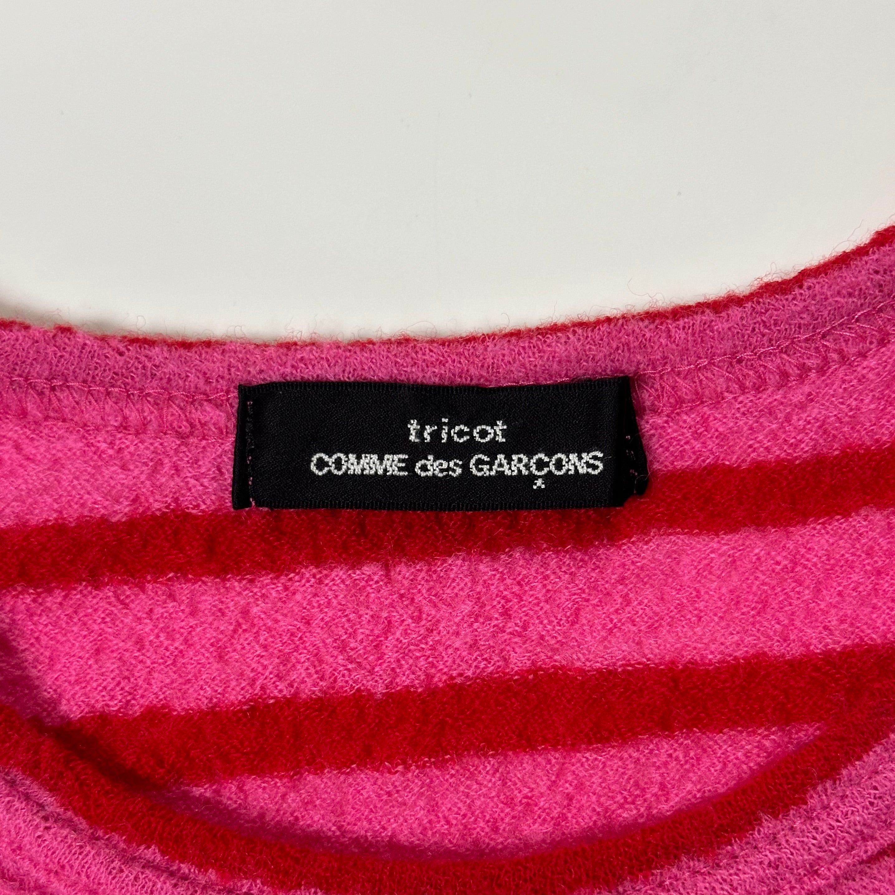 TRICOT COMME DES GARÇONS Logo Print Striped Sweater – 24/7 archives