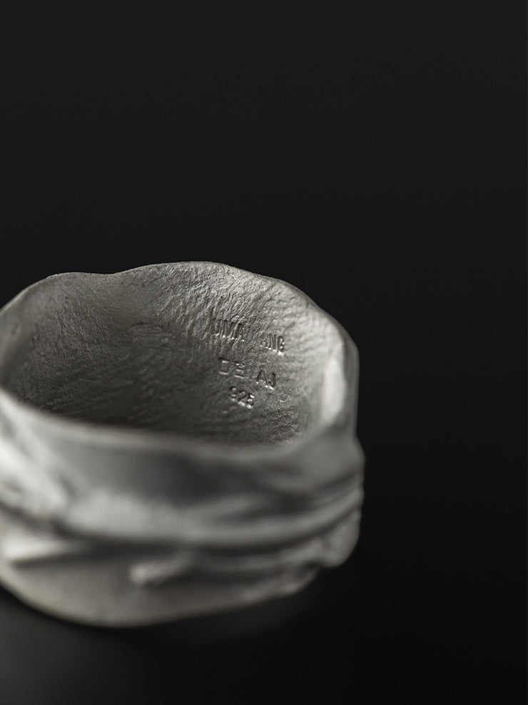 UMA WANG × DETAJHERB SILVER RING / ROSEMARY / WHITE